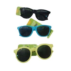SET OF 3 kids sunglasses black blue yellow